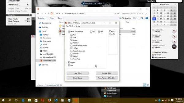 Office 2016 Professional Plus + With Activator KMSAuto/Pico 100% Working