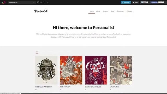 Personalist - Creative Portfolio WordPress Theme смотреть онлайн