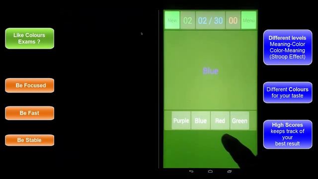 Струп Эффект Тест: Вызов и Испытание Мозга | БЕСПЛАТНАЯ игра для Android | Промо видео смотреть онлайн