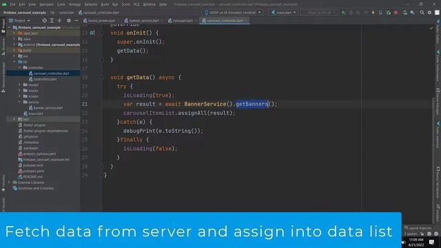 Flutter Firebase Carousel Slider Example - Getx смотреть онлайн