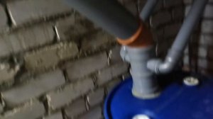 Тест "септика" из 2-х пластиковых бочек. Часть 1.