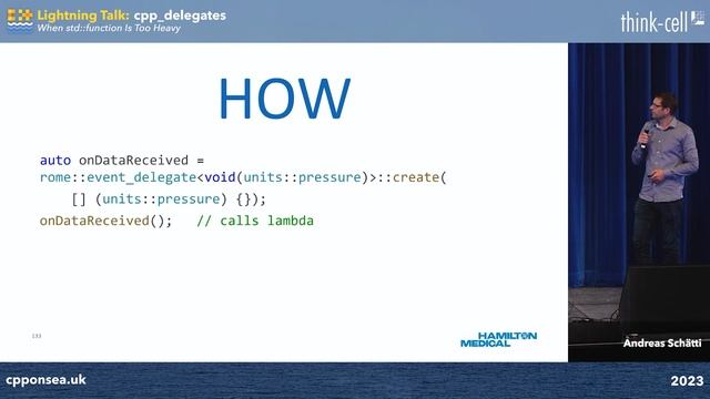 Lightning Talks: An Incredibly Fast Delegates Library for C++ - Andreas Schätti - C++ on Sea 2023 смотреть онлайн