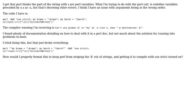 Perl stripping substring with $ in front (2 Solutions!!) смотреть онлайн