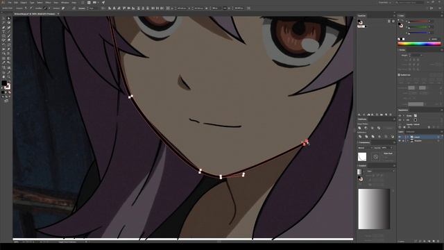 Anime Vector Tracing - Basics Tutorial смотреть онлайн