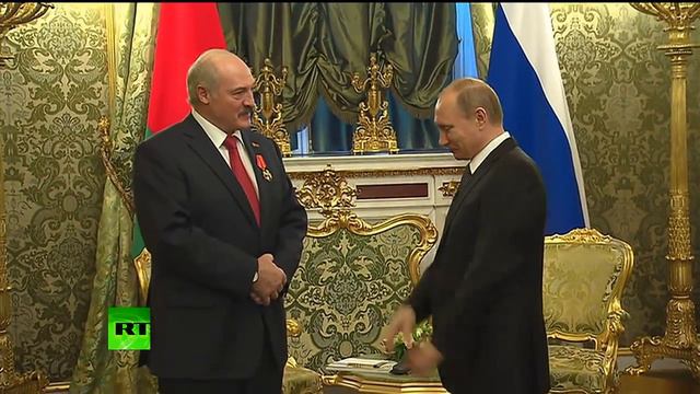 Путин и Лукашенко - обмен любезностями
