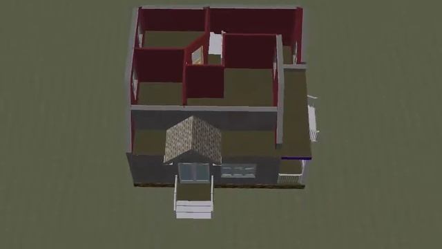 Проект дома № Ц-54 мансардный без гаража. Планировка 2-го этажа. смотреть онлайн