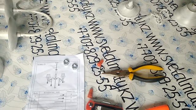 Как собрать люстру с 3 лампами видео смотреть онлайн