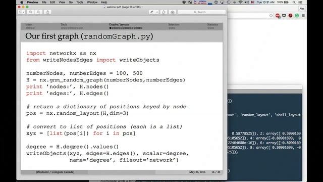 3D graphs with NetworkX, VTK, and ParaView - Alex Razoumov - May 24, 2016 смотреть онлайн