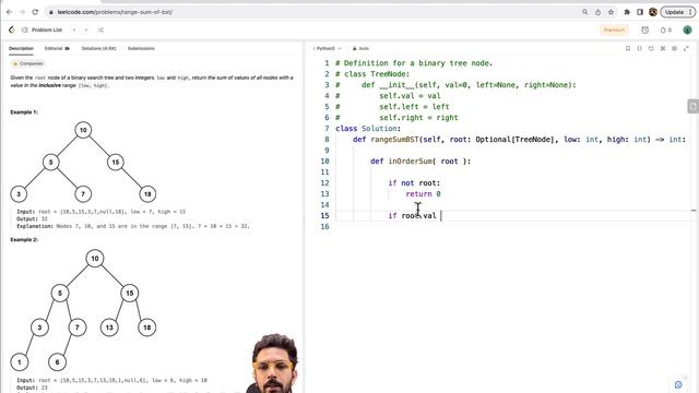 Leetcode 938 | Range Sum of BST | LeetCode Solutions in Python смотреть онлайн
