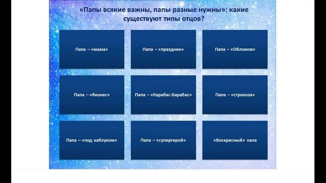 Вебинар «Роль отца в семье» смотреть онлайн