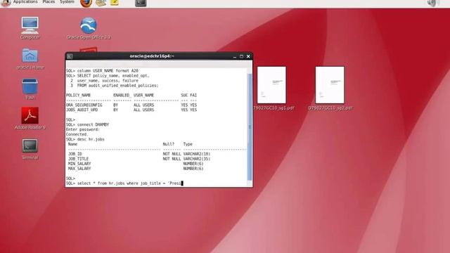 Database 12c Creating an Audit Policy смотреть онлайн