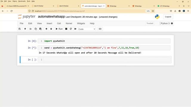 "Unleash the Power of WhatsApp Automation with Python: A Proven Guide" смотреть онлайн