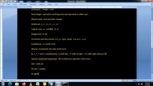 java operators and expression смотреть онлайн