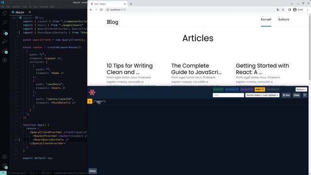 Apprendre React Query - 5 - React Query Devtools смотреть онлайн