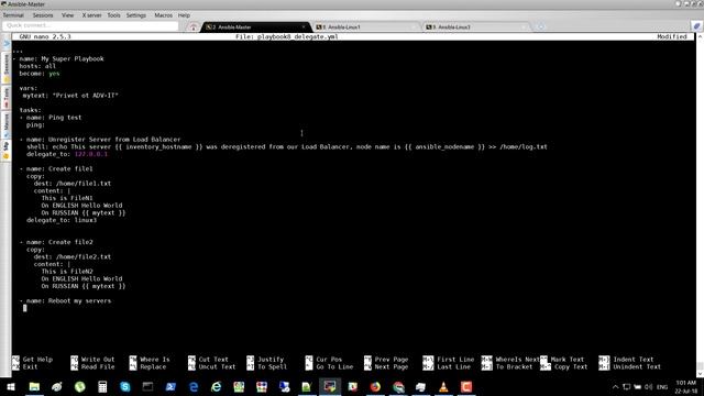 18-Ansible - Перенаправление выполнения Task из Playbook на определённый сервер - delegate_to.mp4 смотреть онлайн