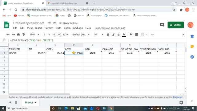 SHARE MARKET LIVE DATA IN EXCEL SHEET IN FEW MINUTES смотреть онлайн
