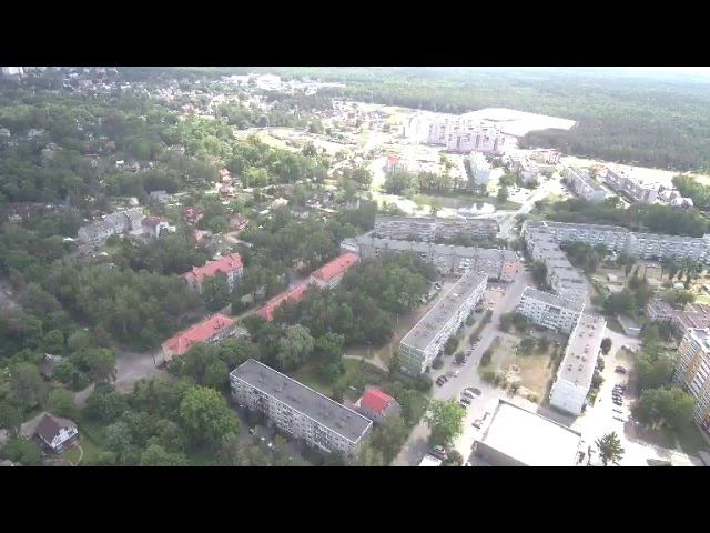 Аэросъемка Октябрьского района города Калининграда, проспект Победы, улица Красносельская смотреть онлайн