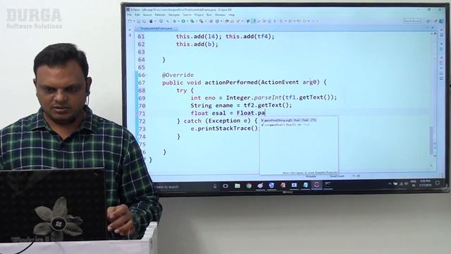 Adv.Java || JDBC || AWT-JDBC integration Application Part-2|| by Nagoor Babu смотреть онлайн