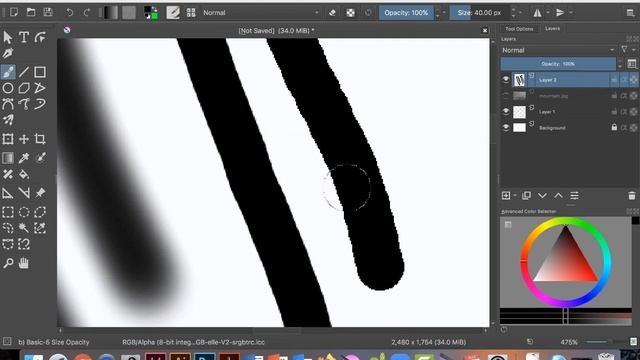 Krita 23 Tracing over a photo method 1 смотреть онлайн