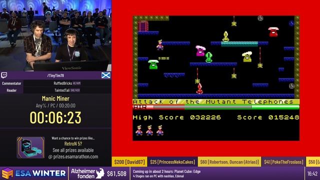 Manic Miner [Any%] by TinyTim78 - #ESAWinter23 смотреть онлайн