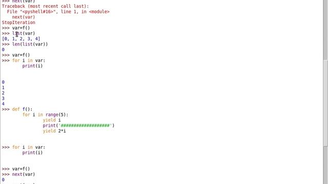 دورة بايثون (python) - المولدات generators and yield keyword смотреть онлайн