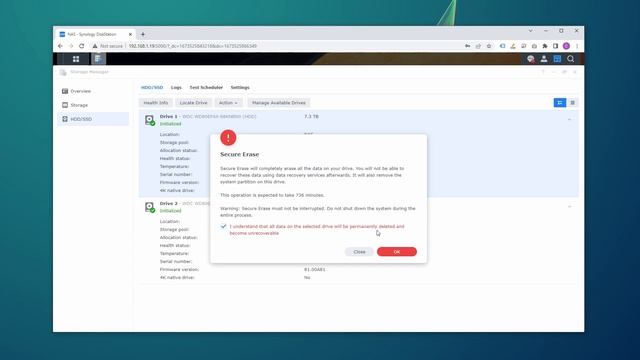 Secure Erase and Factory Reset a Synology NAS смотреть онлайн