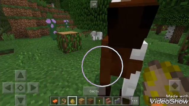 Minecraft PE как приручить и котаться на лошоди) смотреть онлайн