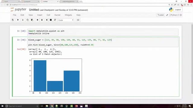 Matplotlib Tutorial 5 Histograms смотреть онлайн