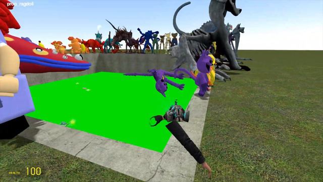 DESTROY ALL 3D CATNAP SMILING CRITTERS FNAF MOVIE FREDDY FAZBEAR DIGITAL CIRCUS in ACID POOL - GMod смотреть онлайн