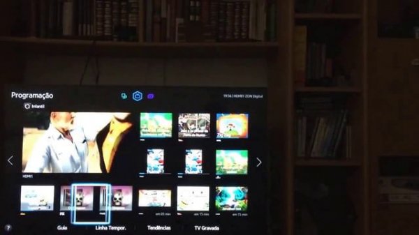 Modo Programação do Smart Hub na LED SMART TV 40" UE40H5500 SAMSUNG