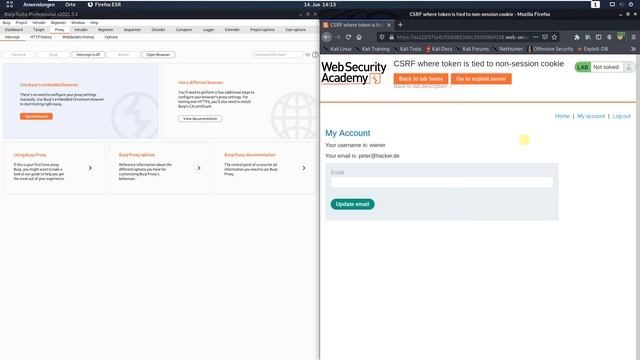 CSRF where token is tied to non-session cookie (Video solution, Audio) смотреть онлайн
