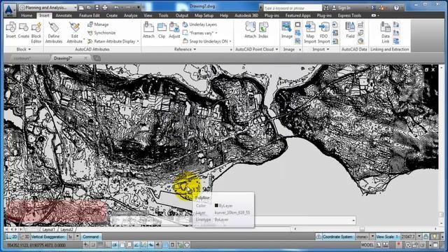 AutoCAD Map 3D_Import a SHAPE-file and edit drawing boundaries смотреть онлайн