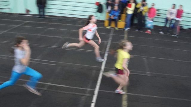 Соревнования "Рождественские старты", бег 60 метров, девочки 2004-2005 г.р. смотреть онлайн