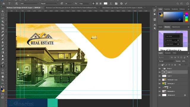 Real Estate Business Card Design || Photoshop Tutorial смотреть онлайн