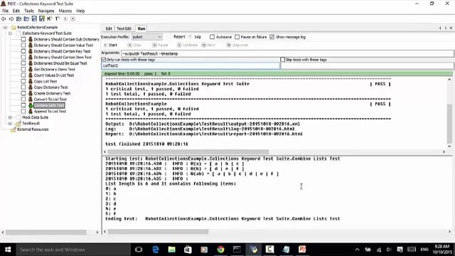 Robot Framework Collections List Tutorial Two смотреть онлайн