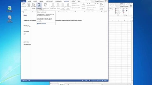 How To Create a Mail Merge for E-mail Using Microsoft Outlook, Word & Excel 2010 смотреть онлайн