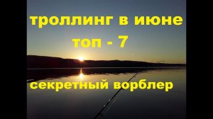 Топ 7 троллинговых воблеров за июнь  Секретный воблер
