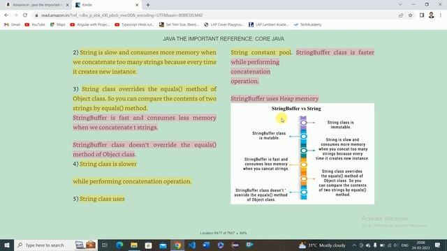 Difference Between String and StringBuffer Class in Java смотреть онлайн