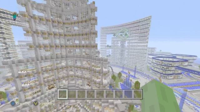 Minecraft: PE/Xbox 360/One/PS3/PS4 - Futuristic City - Map W/Download смотреть онлайн