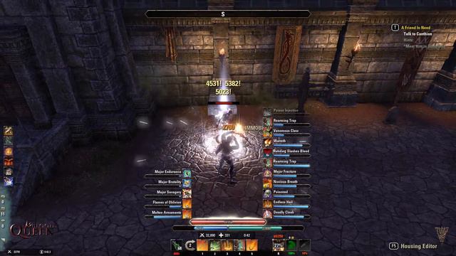 ESO Stamina DK Heavy Attack Build 35K Test Morrowind смотреть онлайн