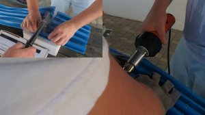 Сварка горячим воздухом гидрошпонки