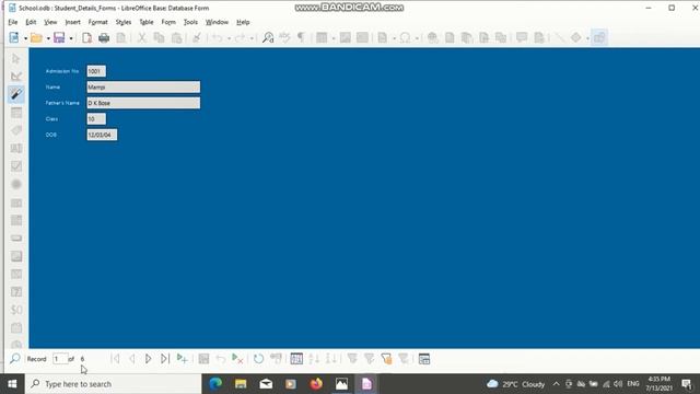 LibreOffice Base(04) Creating Forms Using Wizard смотреть онлайн