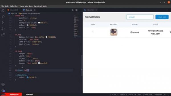 How to create a responsive table using HTML and CSS.