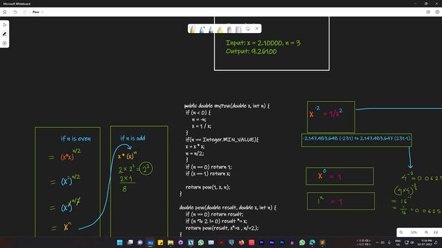 POW(x,n)| Binary Exponentiation-Iterative-Recursive-BruteForce |4 Approaches Explanation|50 LeetCod смотреть онлайн