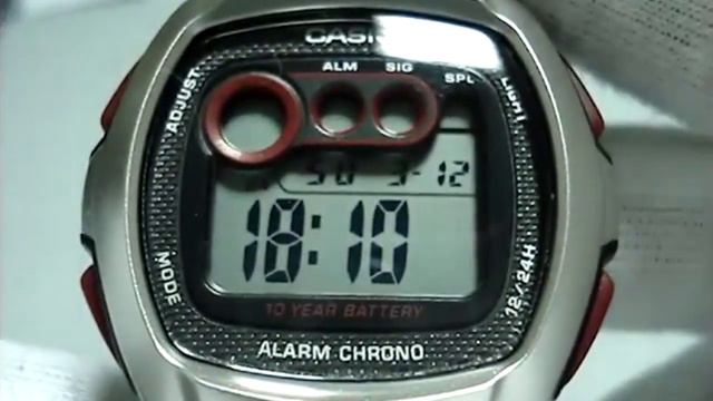 Casio W-210 Manual 2963 To Set Time And Alarm