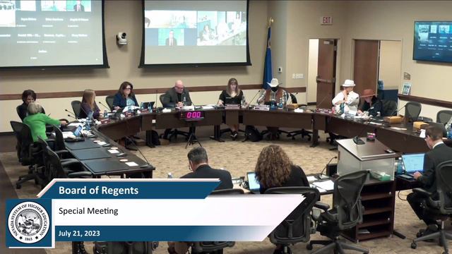 NSHE Board of Regents Special Meeting: 07/21/23 смотреть онлайн