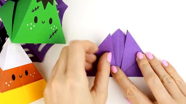 Оригами Коробочка Вампир, Монстр из бумаги | DIY Halloween | Origami Paper Vampire, Candy Corn Box смотреть онлайн