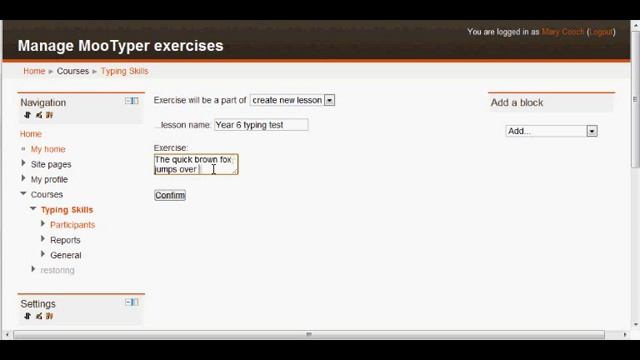 Learn to type with Mootyper Moodle module смотреть онлайн