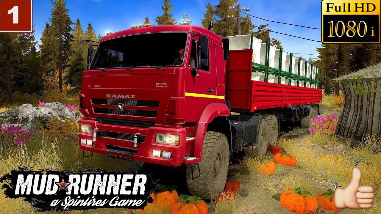 Spintires: MudRunner Обзор мода Kамаз 65221 53  Приватный мод