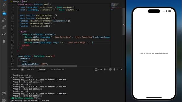 Record and Play Audio in Expo React Native смотреть онлайн